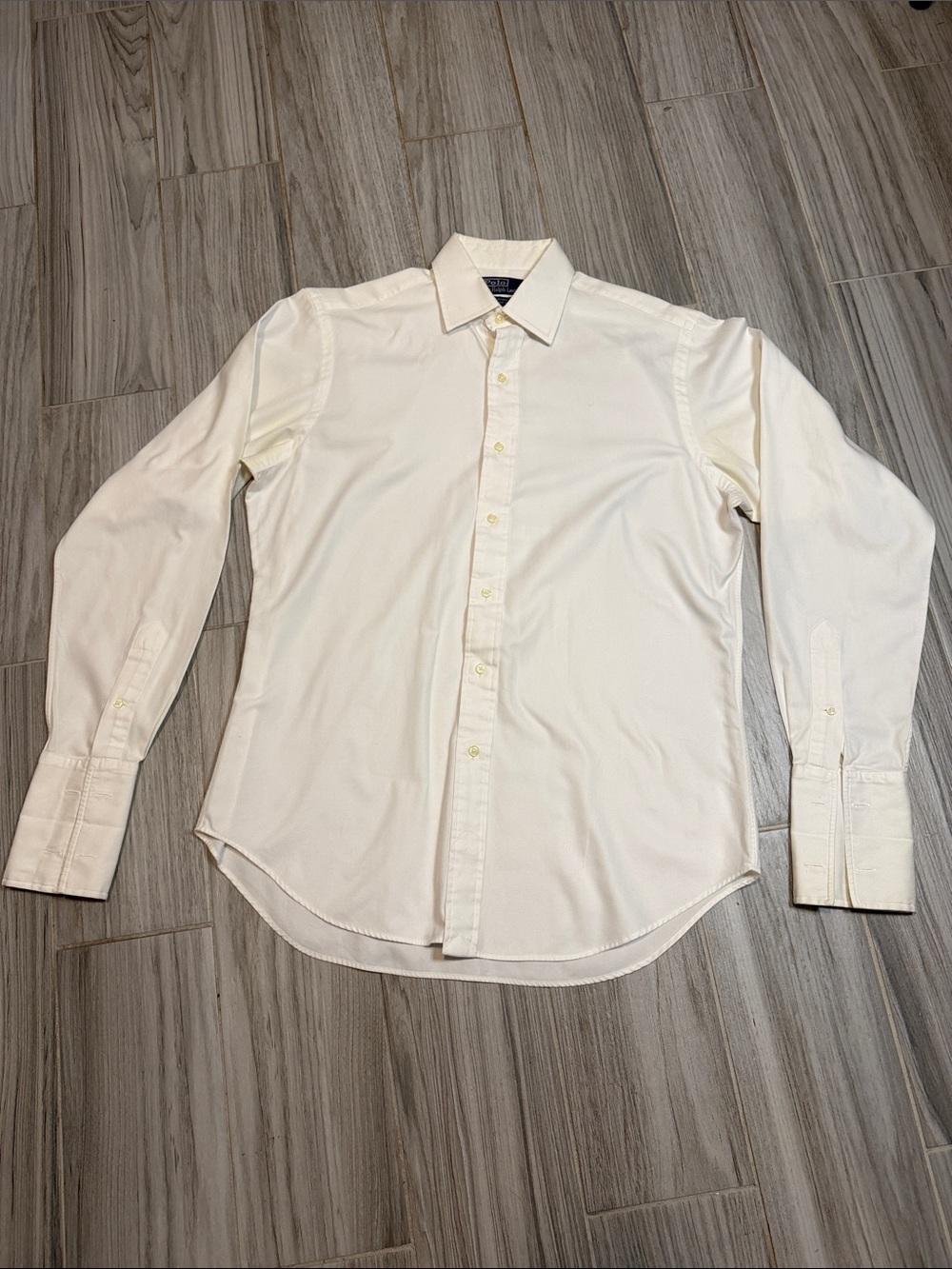 Polo by Ralph Lauren Men's Cream Long-Sleeve Button-Down Shirt